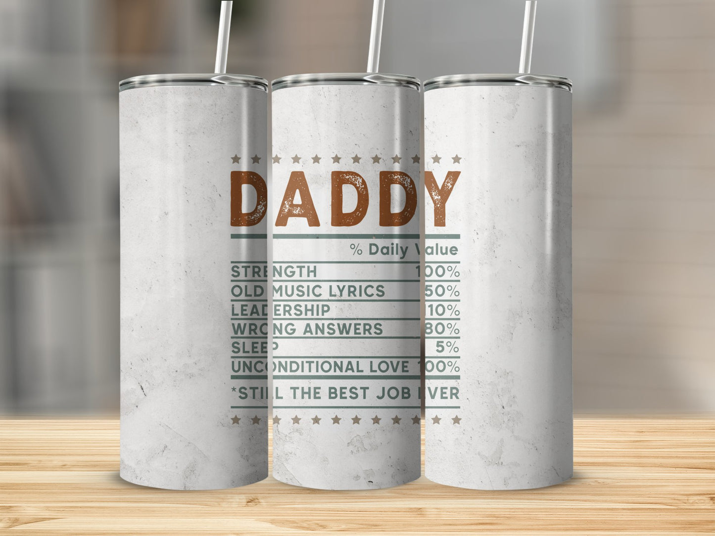 Daddy Stainless Steel Tumbler