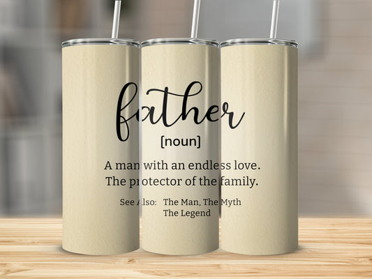 Father Definition Stainless Steel Tumbler