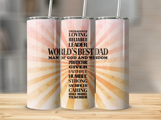 World's Best Dad Stainless Steel Tumbler