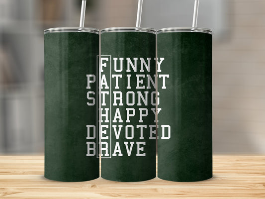 Father Crossword Stainless Steel Tumbler