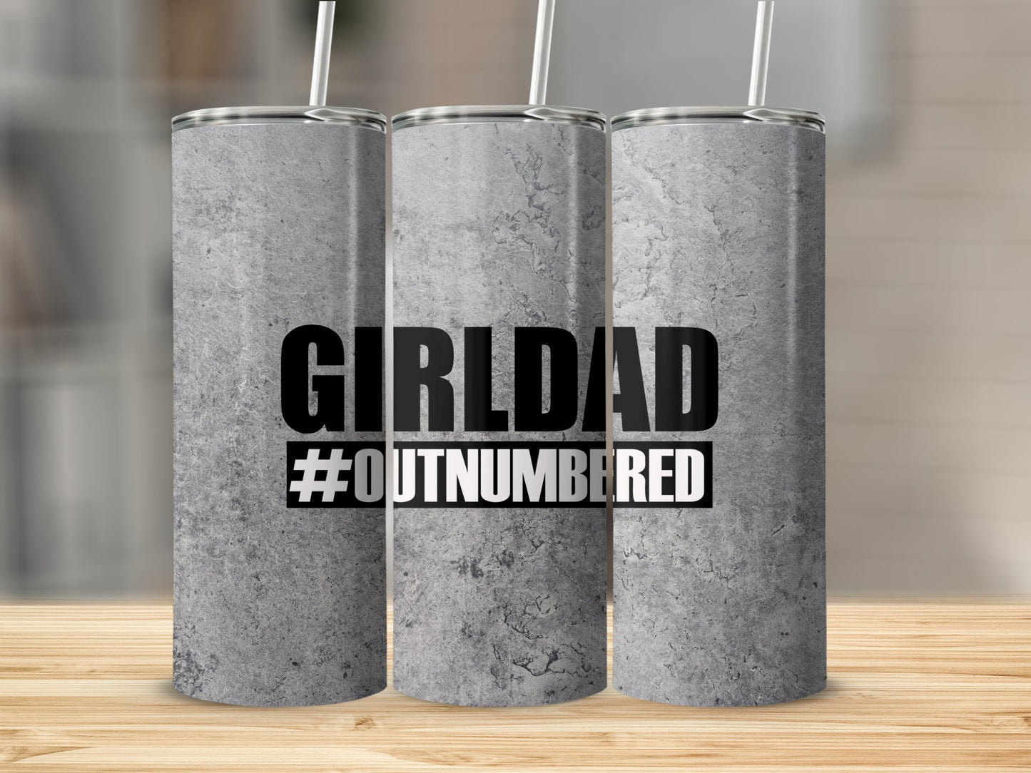 Girl Dad Stainless Steel Tumbler