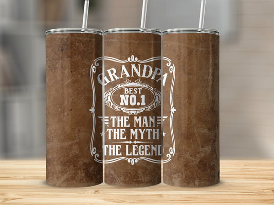 Number 1 Grandpa Stainless Steel Tumbler