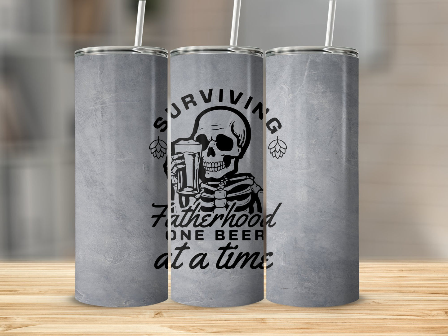 Surviving Fatherhood one Beer at a Time Stainless Steel Tumbler