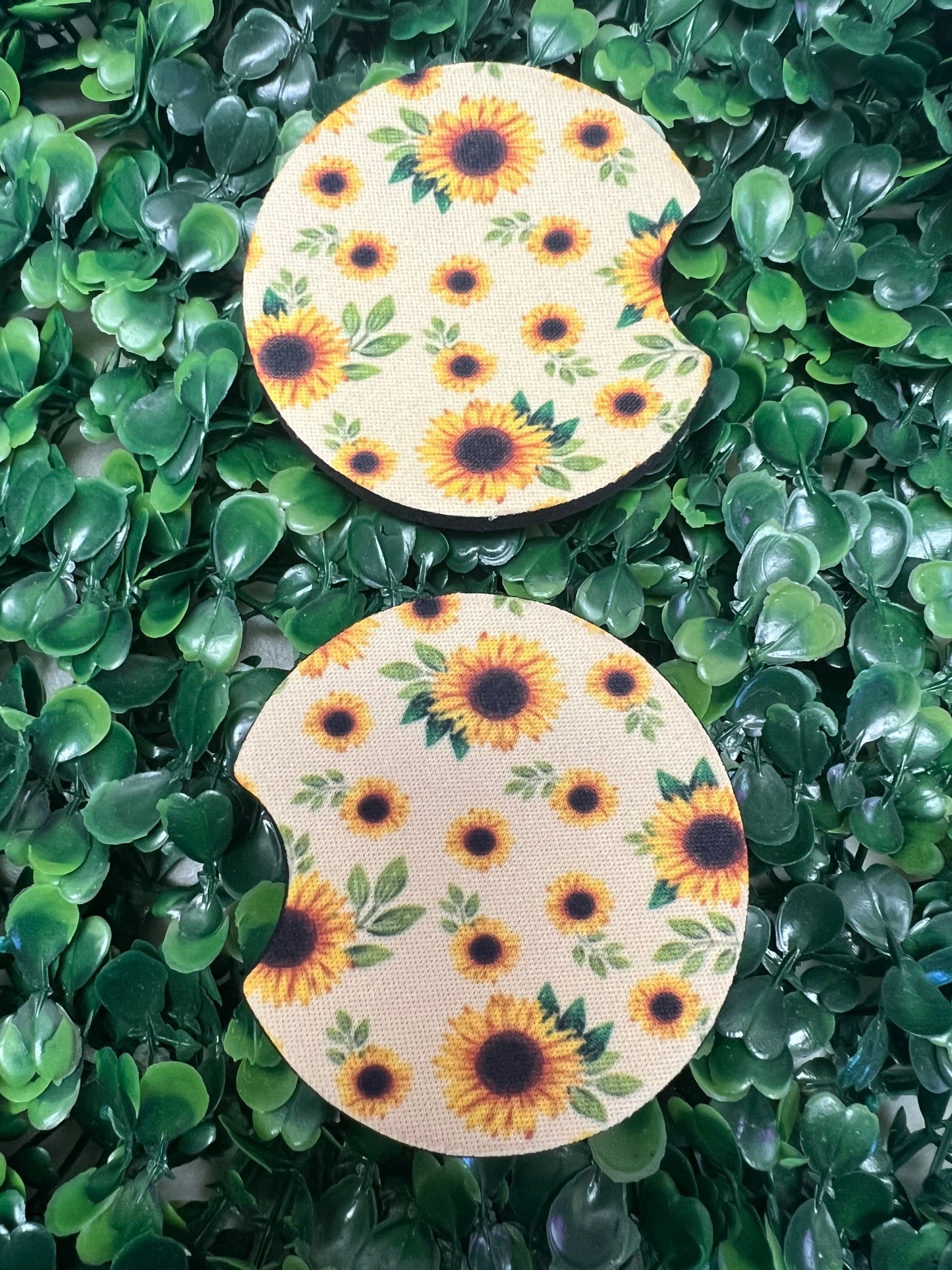 Sunflowers Car Cup Coasters