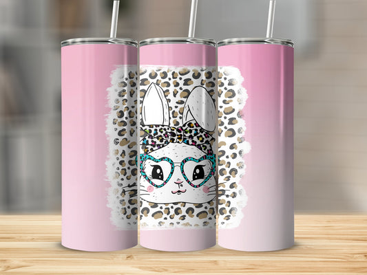 Easter Girl Bunny Stainless Steel Tumbler