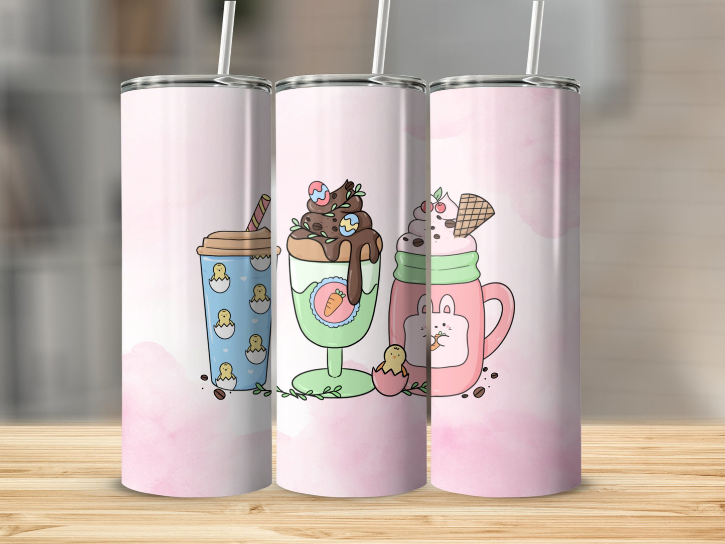 Easter Drink Trio Stainless Steel Tumbler