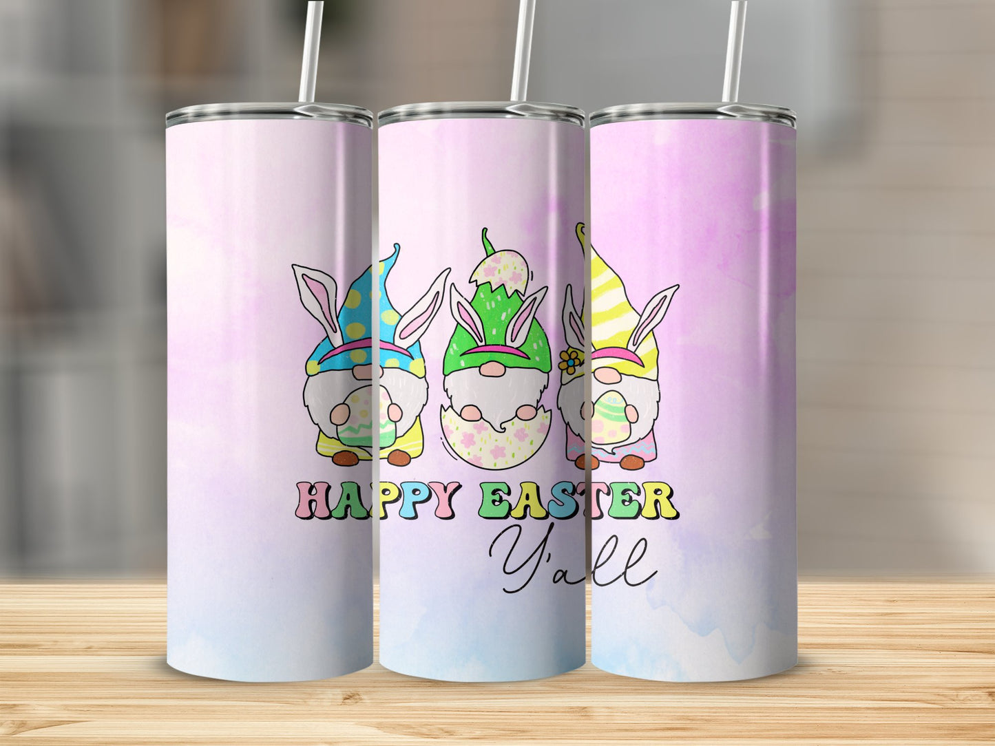 Easter Happy Easter Y'all Stainless Steel Tumbler