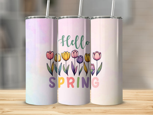 Hello Spring Stainless Steel Tumbler