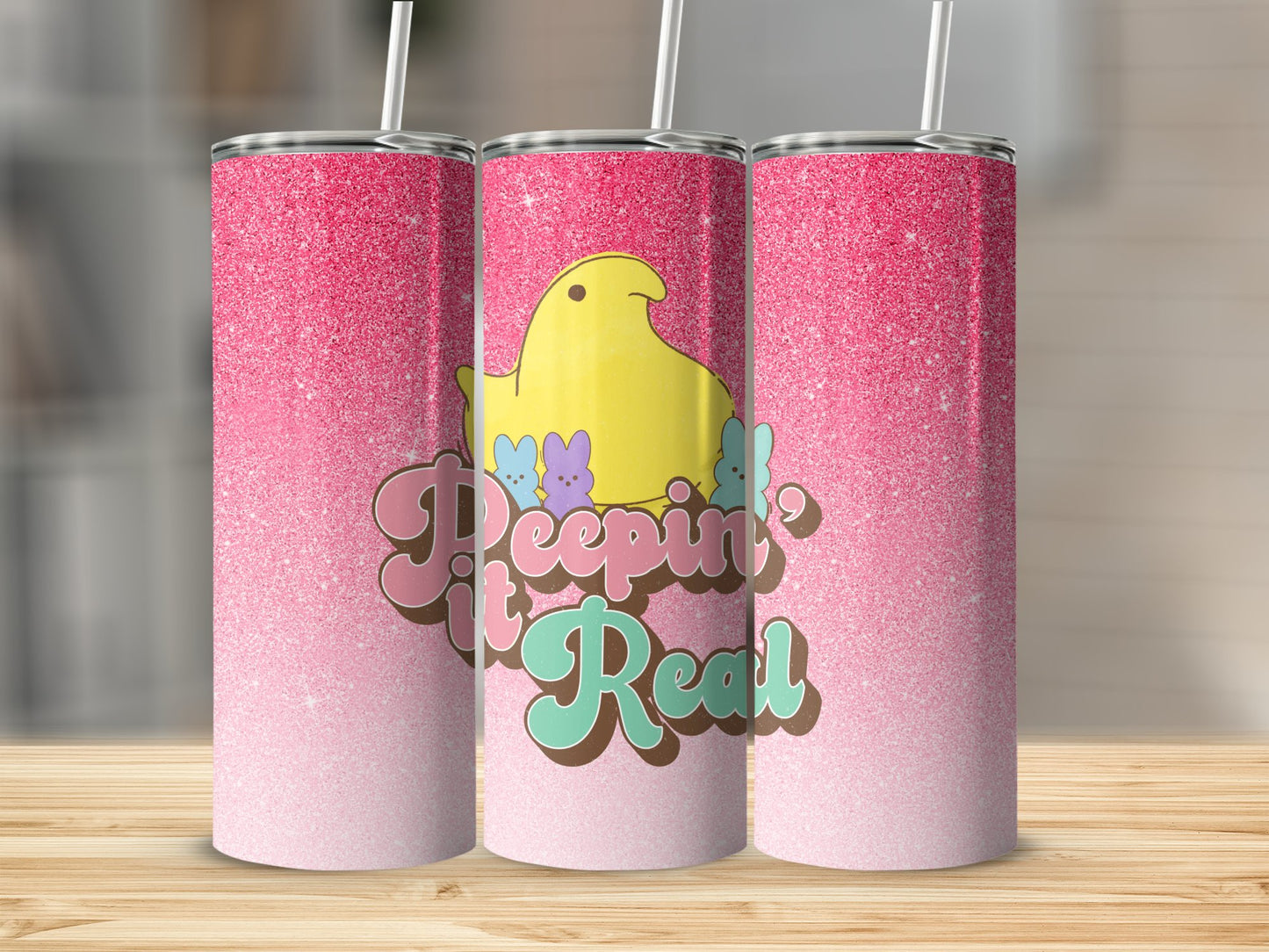 Easter Peepin' it Real Stainless Steel Tumbler