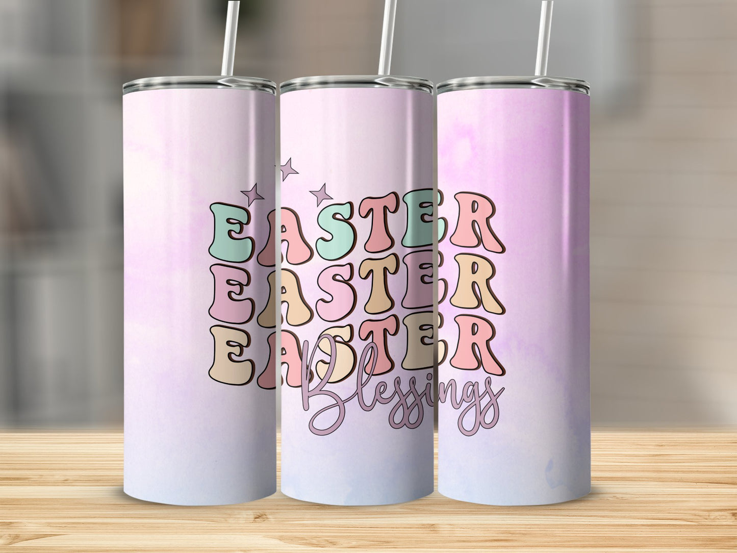 Easter Blessings Ombre Stainless Steel Tumbler