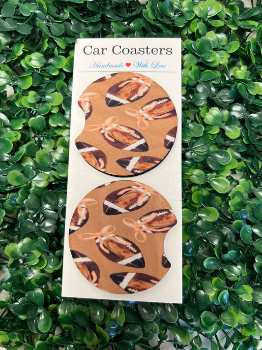 Fall Football Car Cup Coasters