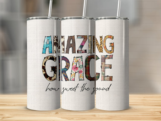 Amazing Grace Stainless Steel Tumbler