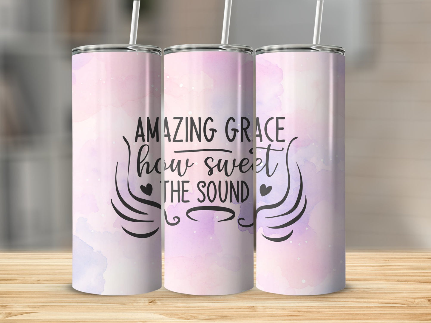 Amazing Grace How Sweet The Sound Stainless Steel Tumbler