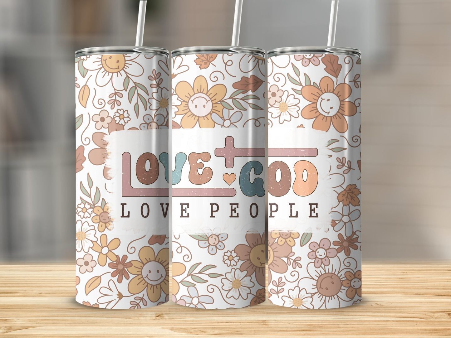 Love God Love People Stainless Steel Tumbler