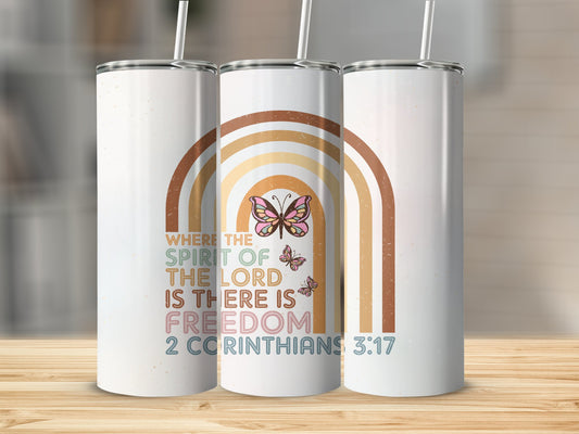 Where the Spirit of the Lord is...Stainless Steel Tumbler