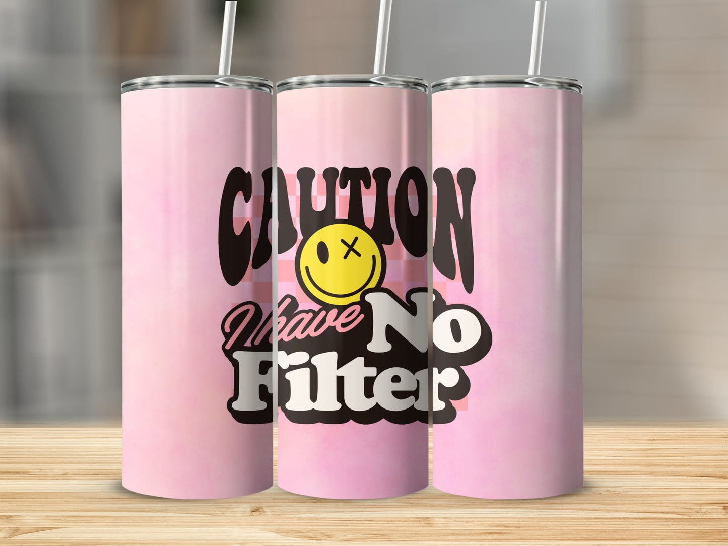 Caution, I Have No Filter Stainless Steel Tumbler