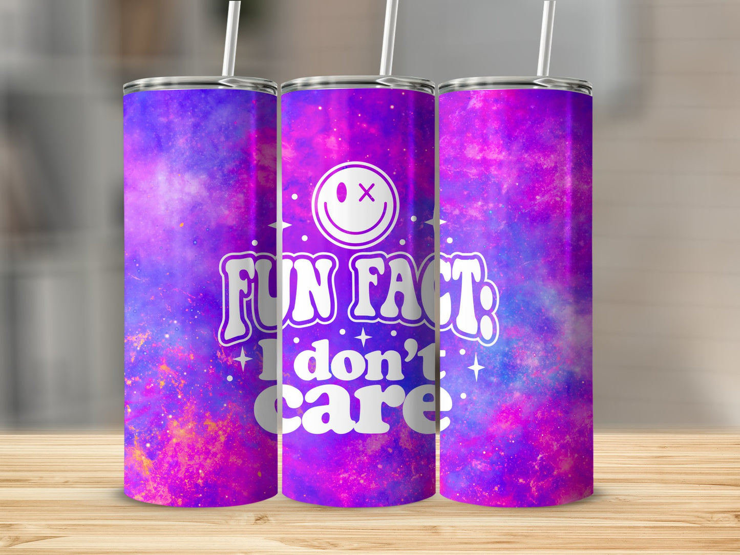 Fun Fact, I Don't Care Stainless Steel Tumbler