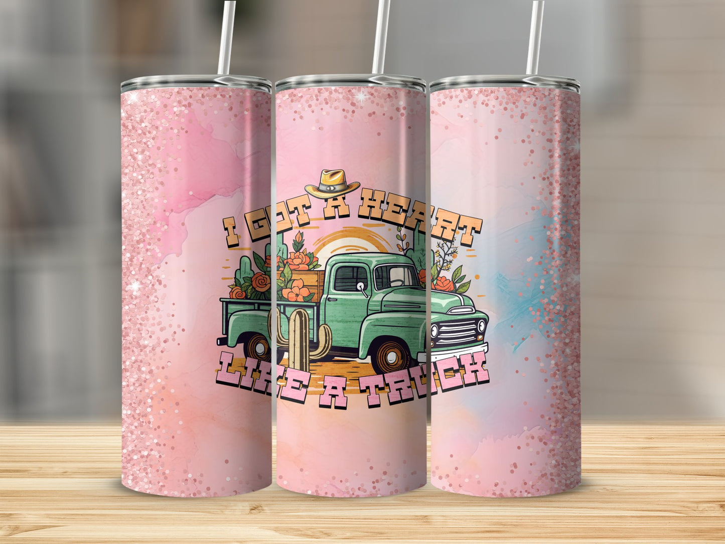 I Got A Heart like A Truck #3 Stainless Steel Tumbler