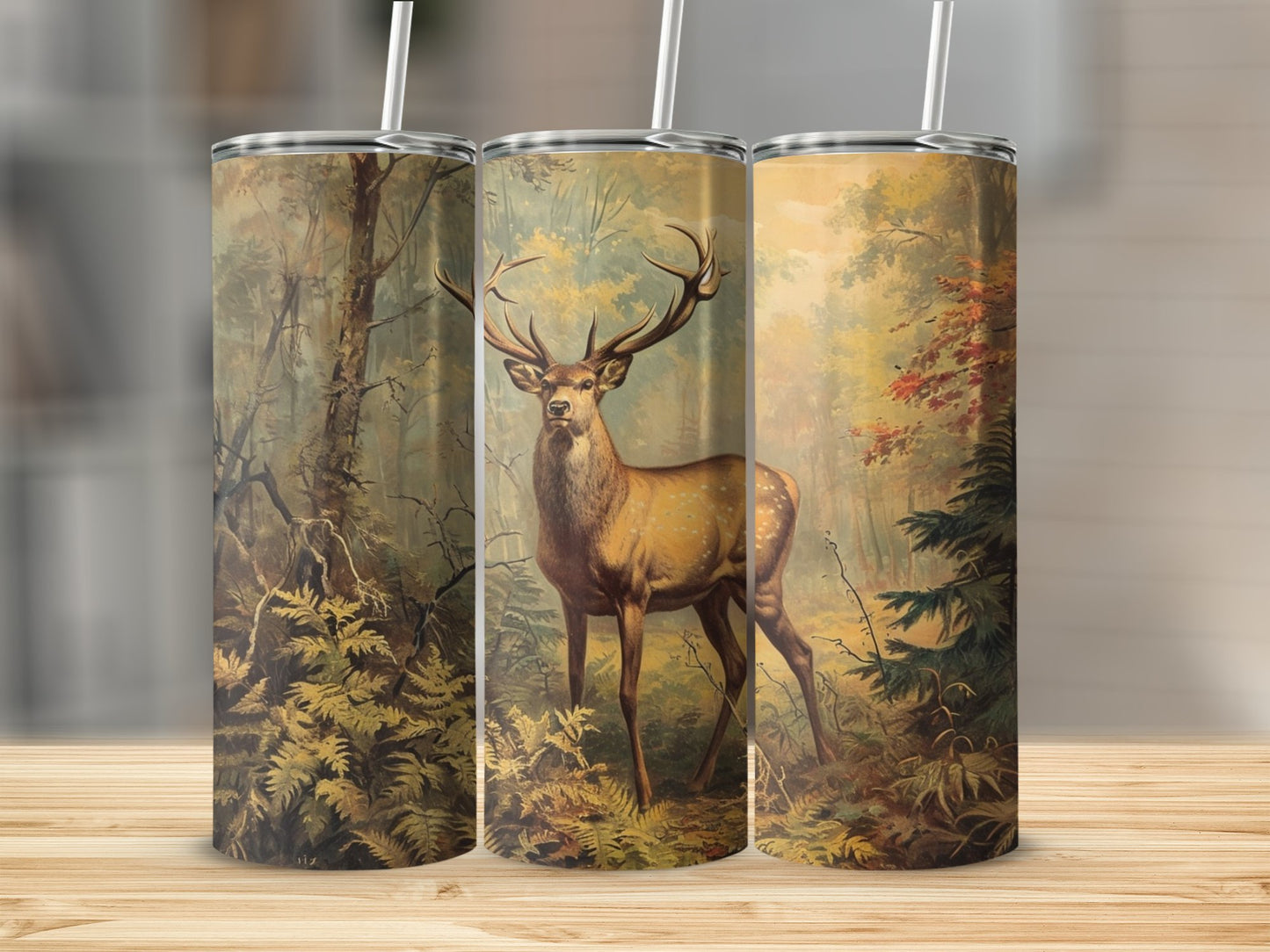 Buck In Wild Fern Stainless Steel Tumbler