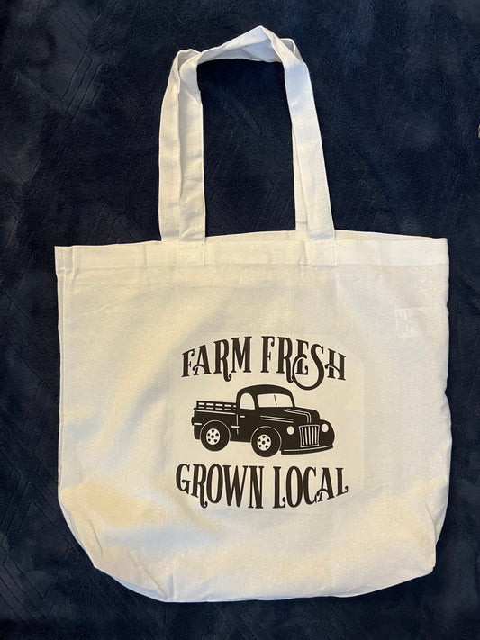 Farm Fresh Grown Local Tote Bag