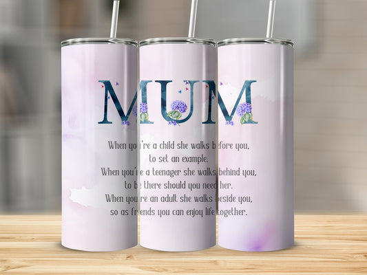 Mum Stainless Steel Tumbler