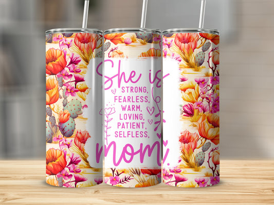 She Is Mom #2 Stainless Steel Tumbler