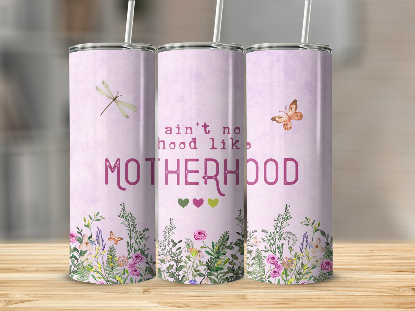 Ain't No Hood Like Motherhood Stainless Steel Tumbler