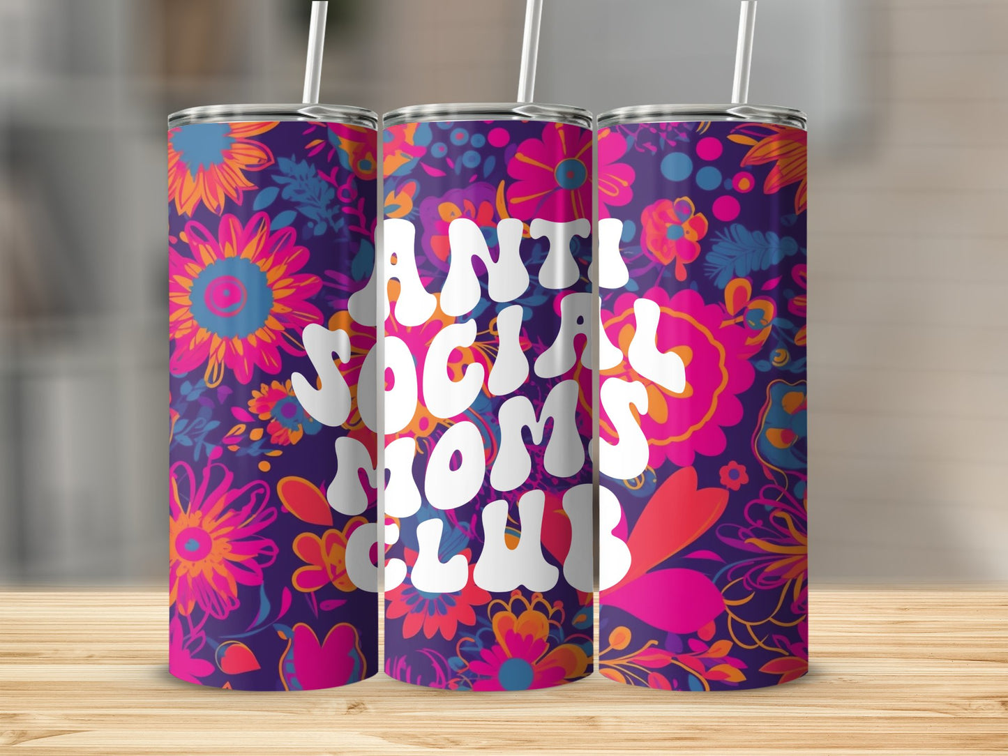 Anti Social Mom's Club Stainless Steel Tumbler