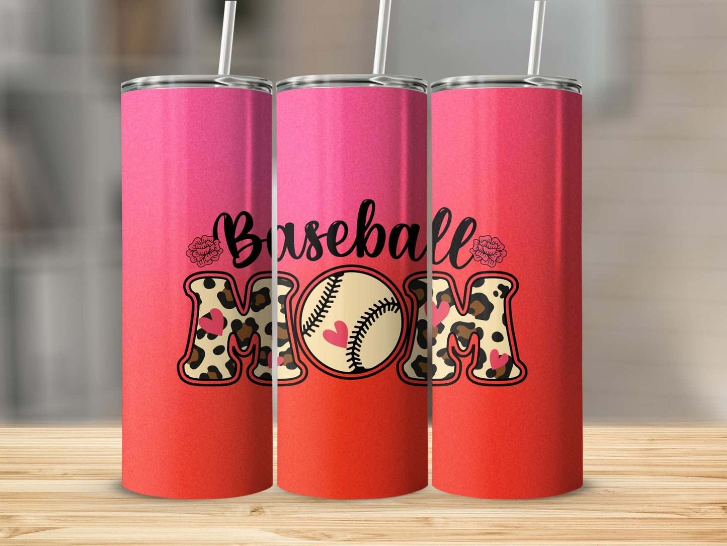 Baseball Mom Stainless Steel Tumbler