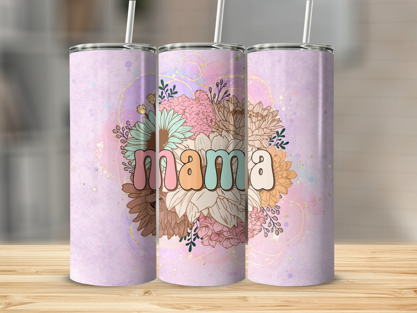 Mama Bouquet Stainless Steel Tumbler