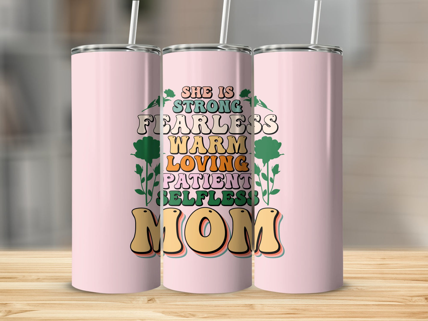 She Is...Mom Stainless Steel Tumbler