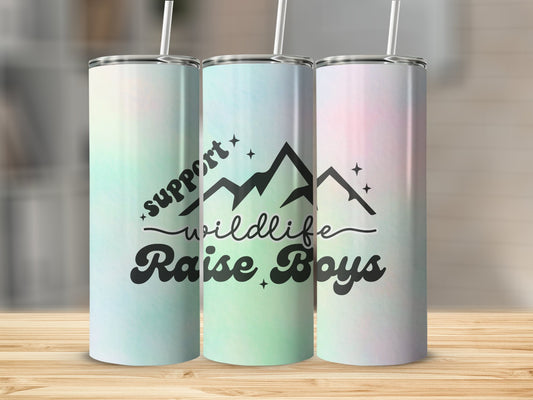 Support Wildlife, Raise Boys Stainless Steel Tumbler