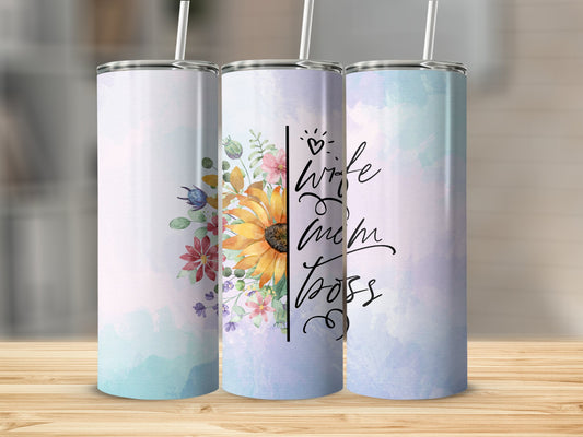 Wife Mom Boss Stainless Steel Tumbler