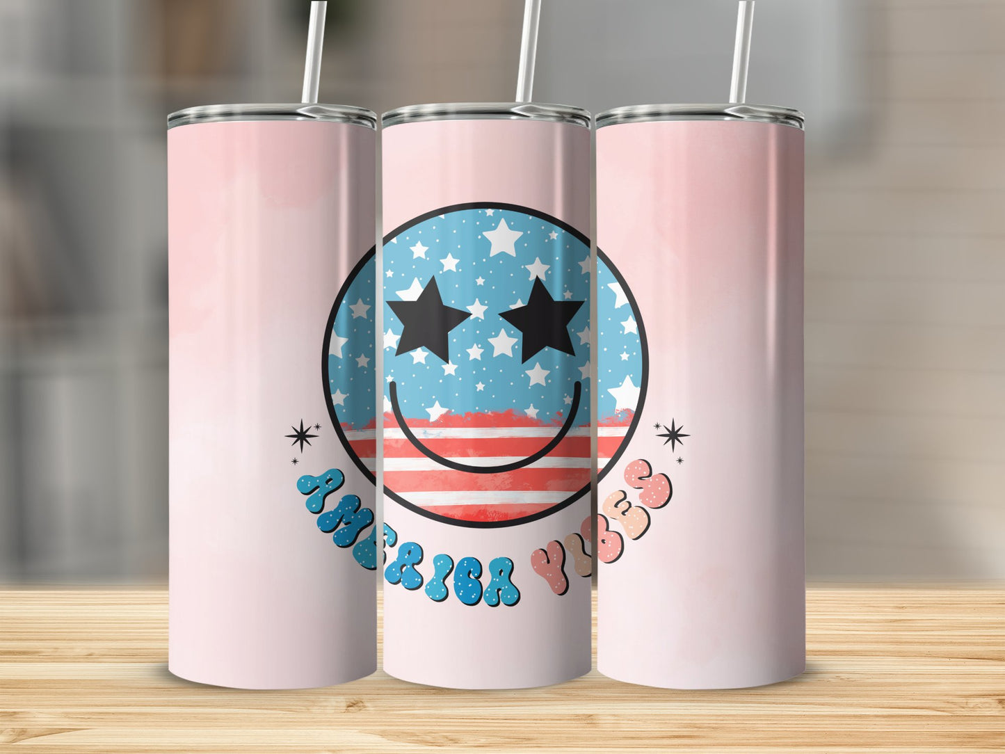 America Vibes Stainless Steel Tumbler