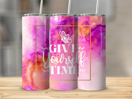 Give Yourself time Stainless Steel Tumbler