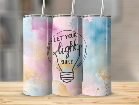 Let Your Light Shine Stainless Steel Tumbler