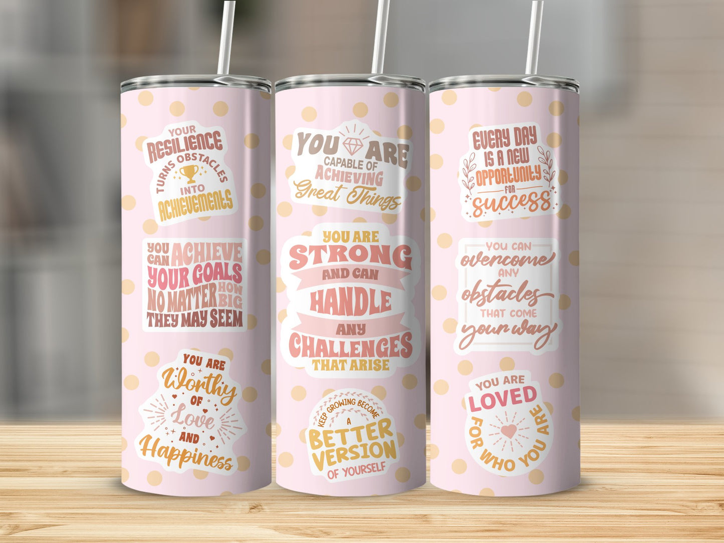 Positive Motivations Stainless Steel Tumbler