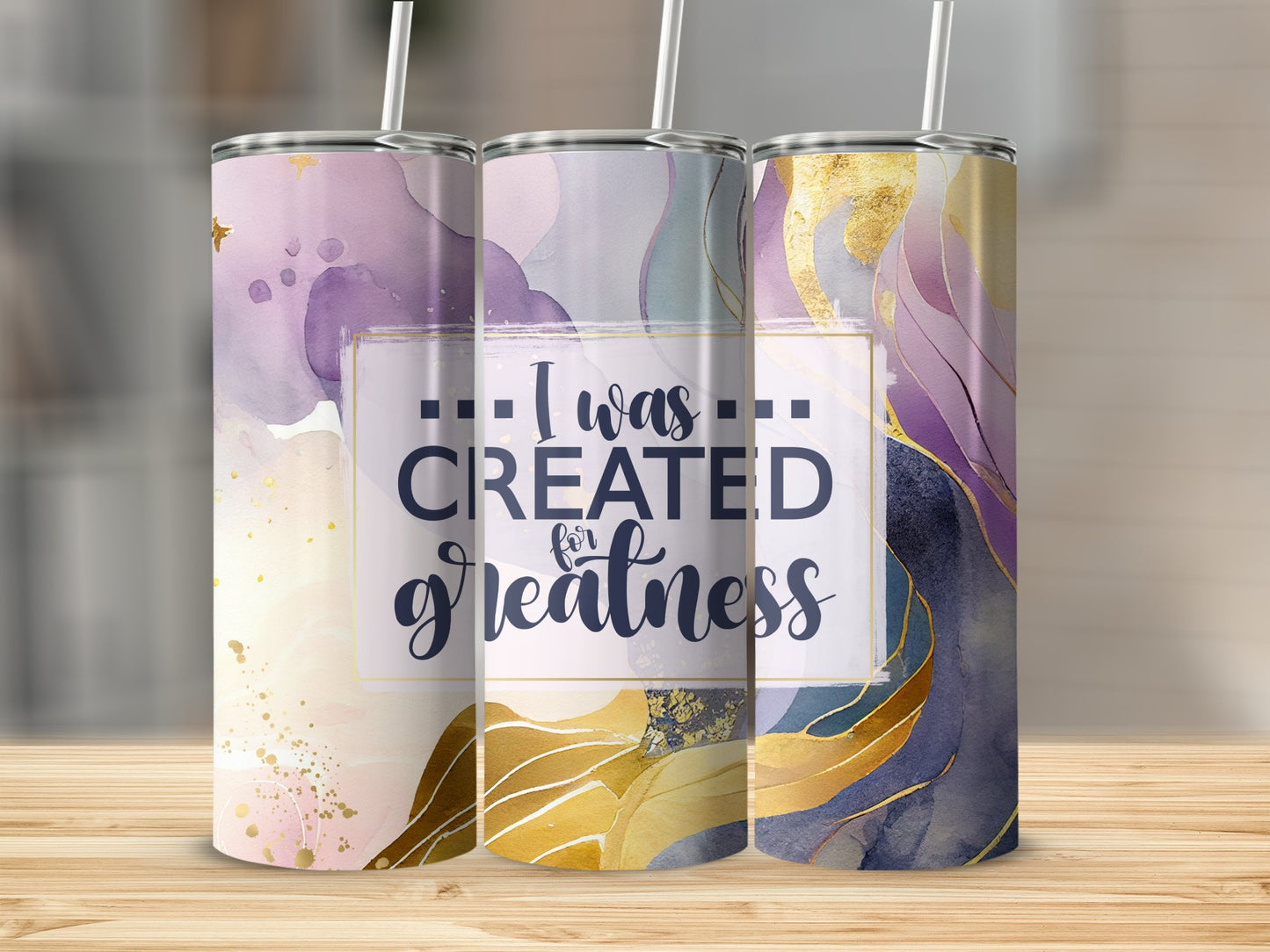 I was Created for Greatness Stainless Steel Tumbler