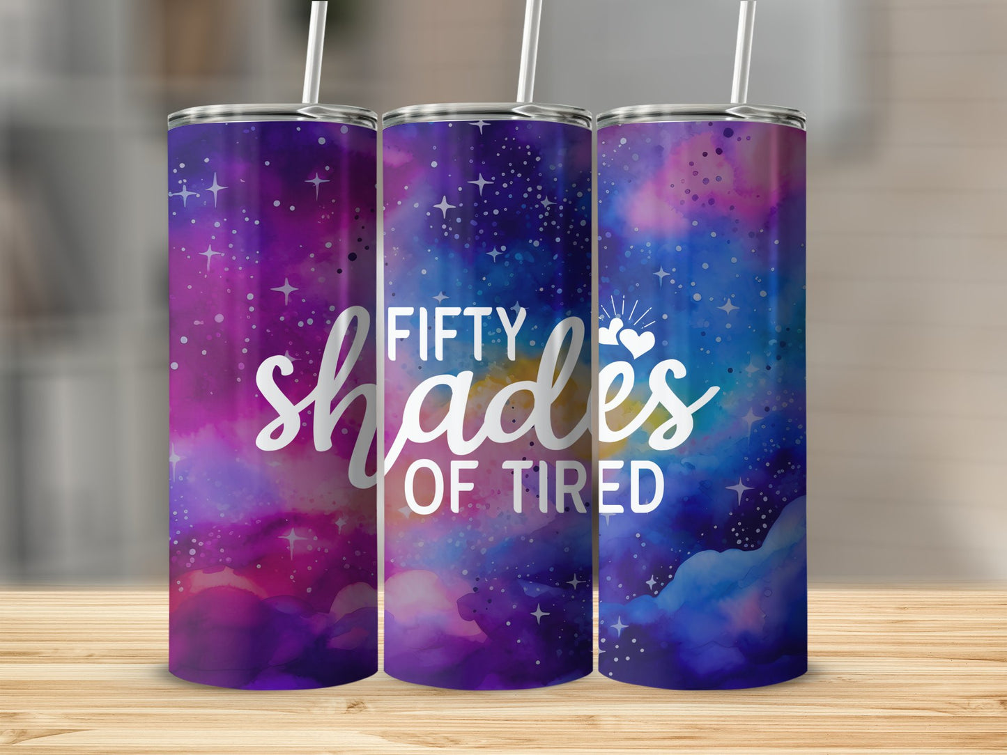 Fifty Shades of Tired Stainless Steel Tumbler