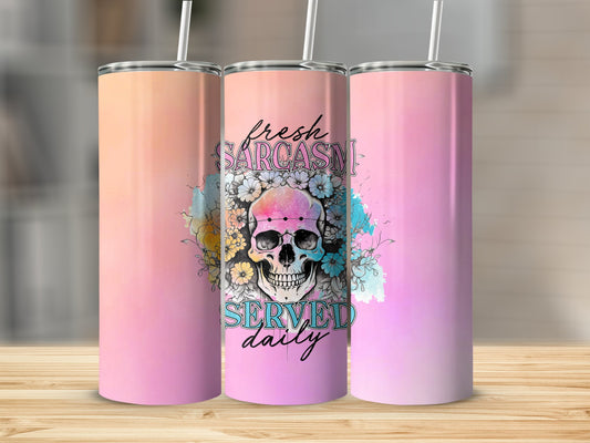 Fresh Sarcasm Served Daily Stainless Steel Tumbler