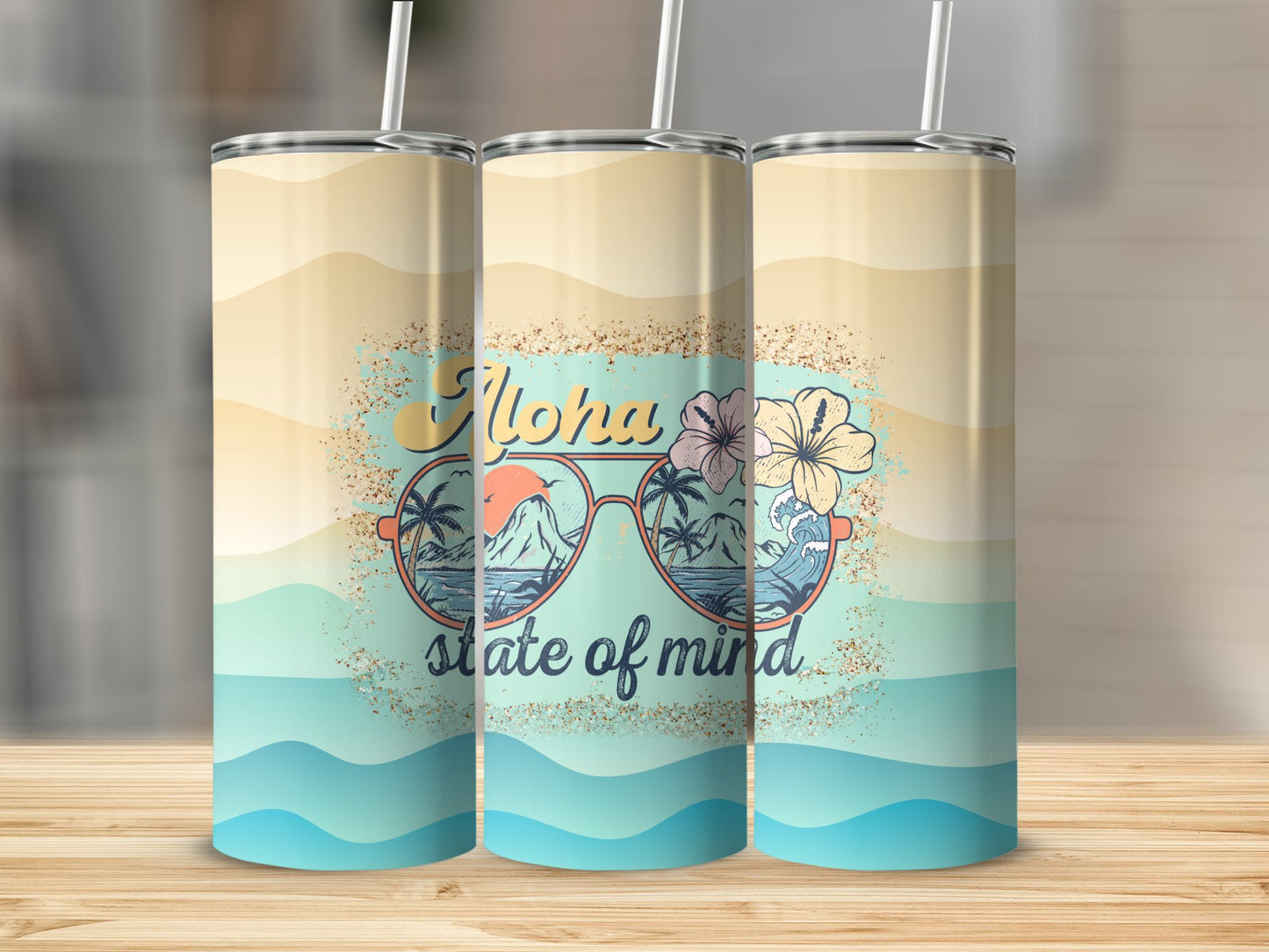 Glasses Aloha State of Mind Stainless Steel Tumbler