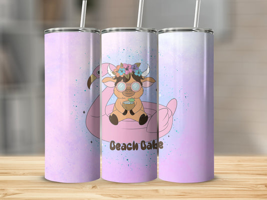 Beach Babe Stainless Steel Tumbler