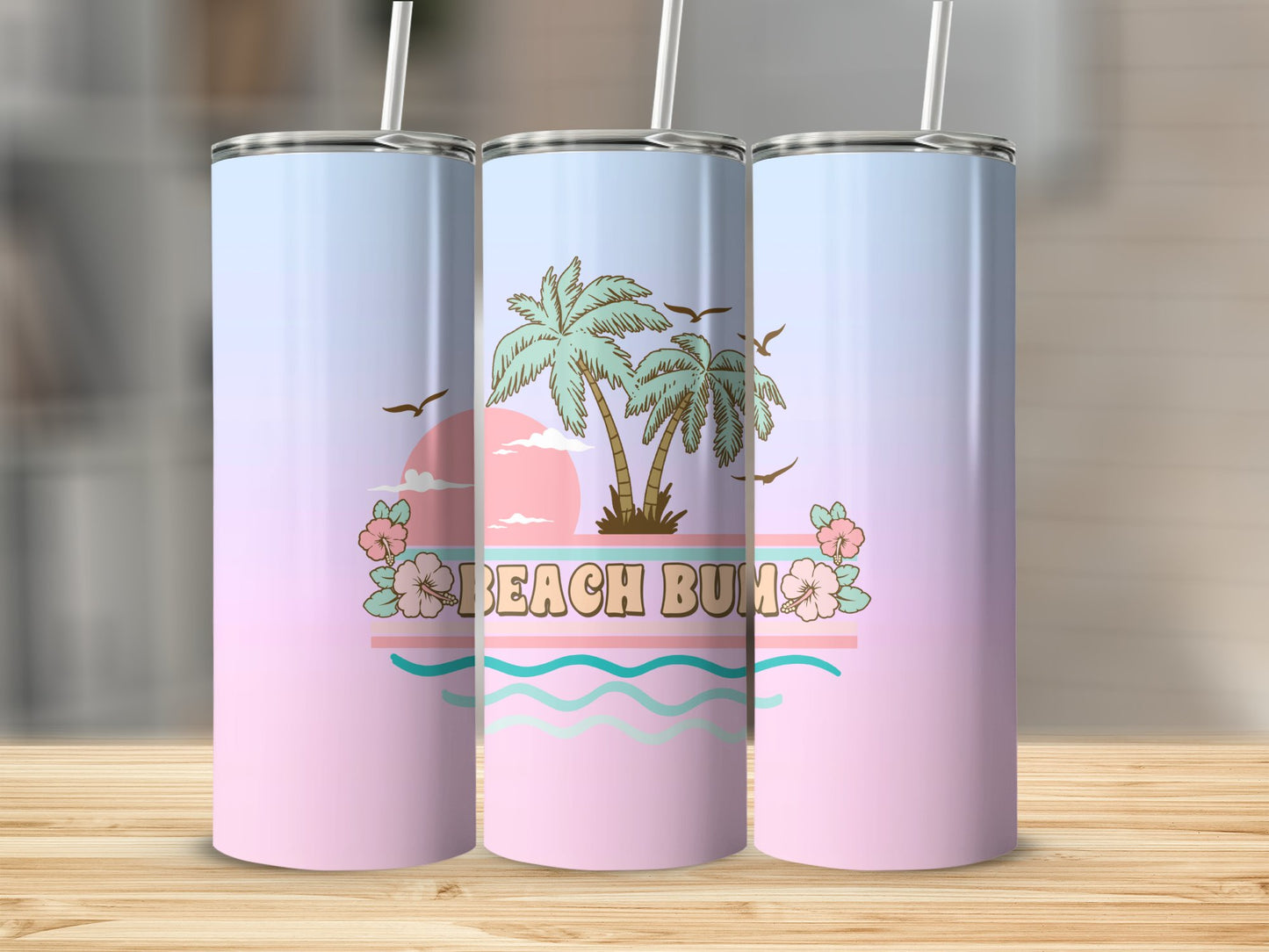 Beach Bum Stainless Steel Tumbler