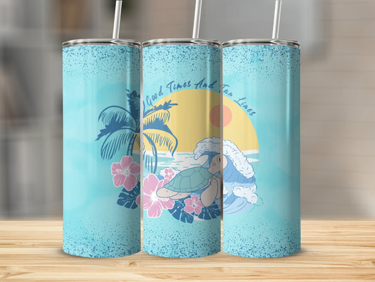 Good Times & Tan Lines Stainless Steel Tumbler