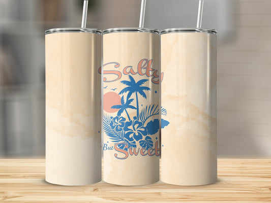 Tropical Salty But Sweet Stainless Steel Tumbler