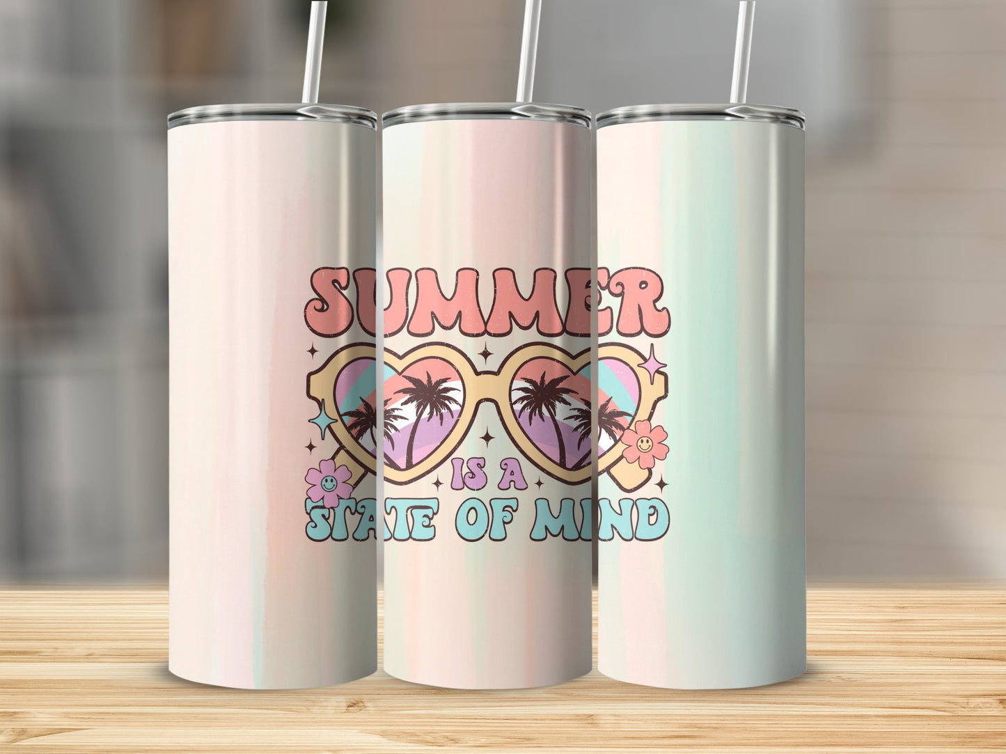 Summer is a State of Mind Stainless Steel Tumbler