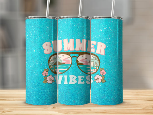 Summer Vibes Stainless Steel Tumbler