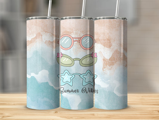 Summer Vibes Stainless Steel Tumbler