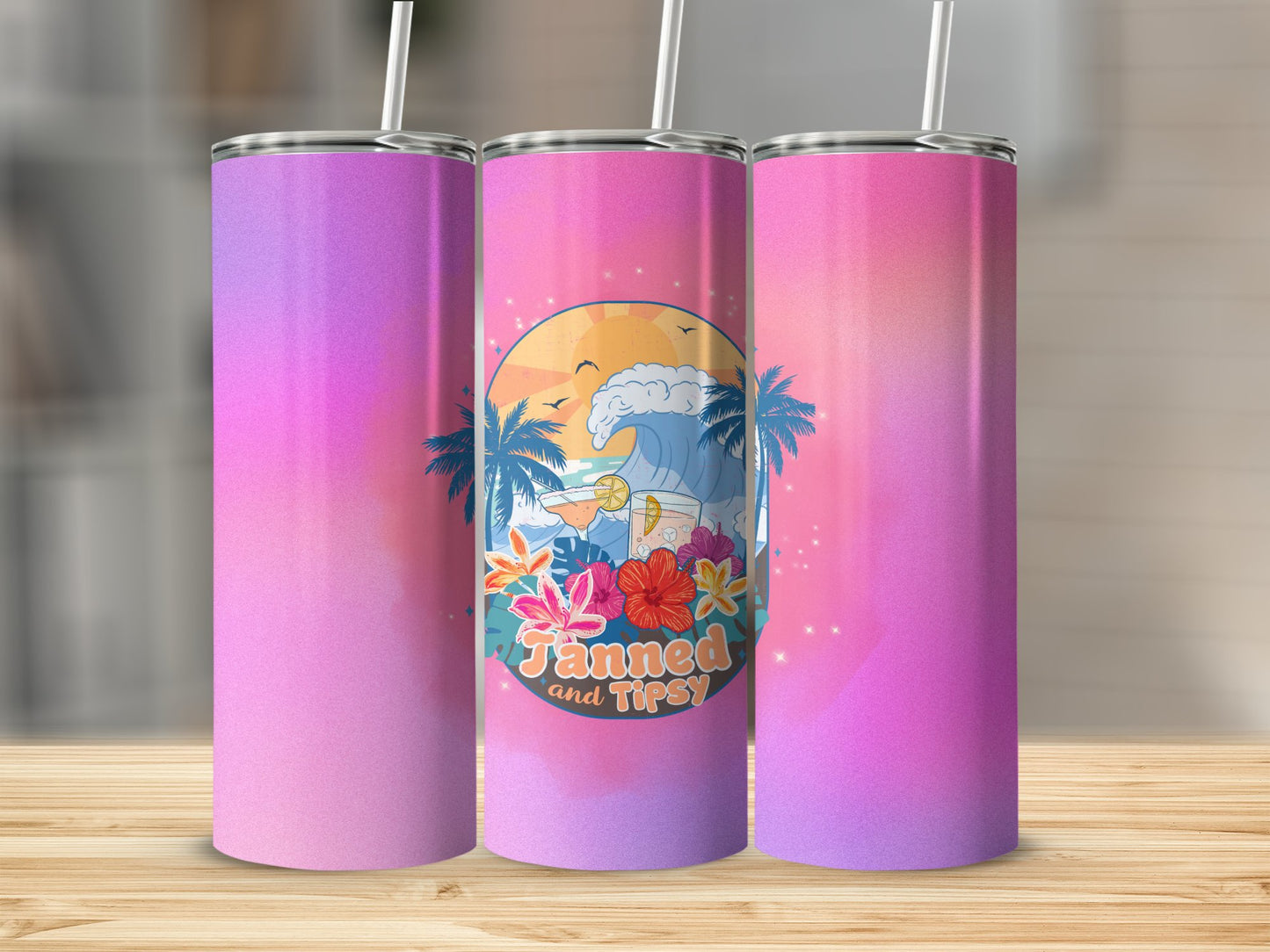 Tanned & Tipsy Stainless Steel Tumbler