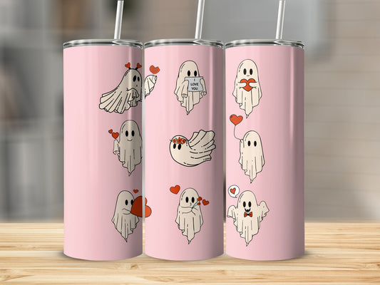 Valentine's Ghosties Stainless Steel Tumbler